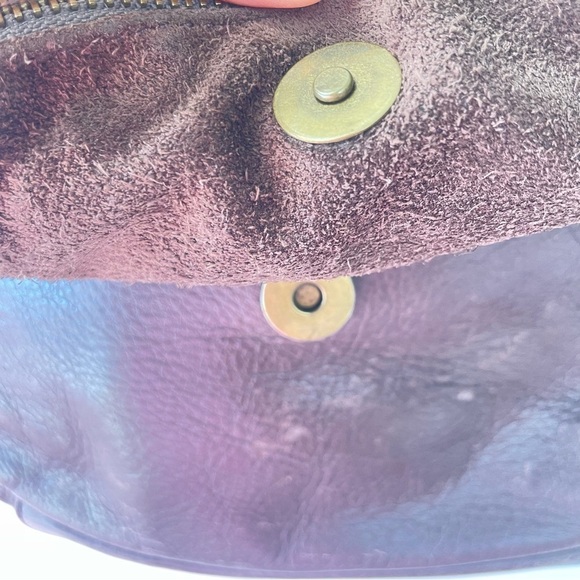 BORSE IN PELLE TAUPE LEATHER MADE ITALY ZIPPED JUMBO CROSSBODY BAG STRAP - Picture 12 of 16